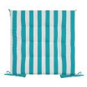 Wasserdichtes Stuhlkissen Outdoor GARTEN 02 40x40x5 blau Streifen