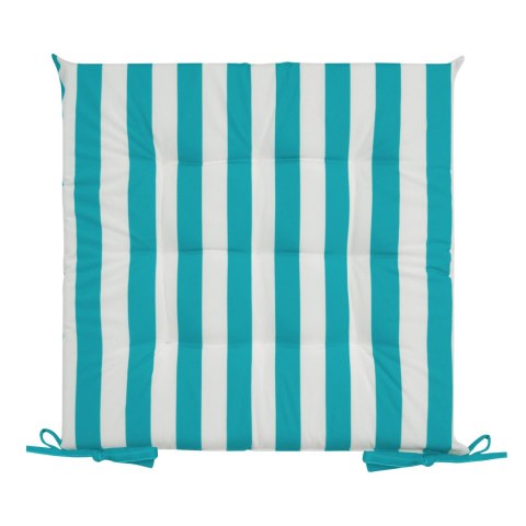 Wasserdichtes Stuhlkissen Outdoor GARTEN 02 40x40x5 blau Streifen