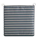 Wasserdichtes Stuhlkissen Outdoor GARTEN 12B 42X42X4 dunkelblau türkis