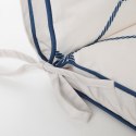 Wasserdichtes Stuhlkissen Outdoor GARTEN 17A 43X43 weiß dunkelblau
