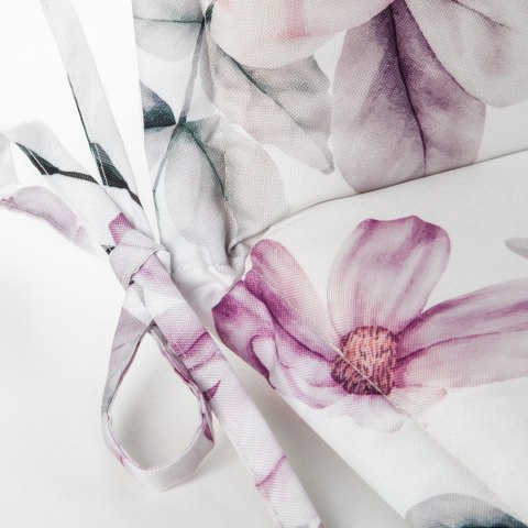 Wasserdichtes Stuhlkissen Outdoor GARTEN 30C 40X38X4 weiß rosa