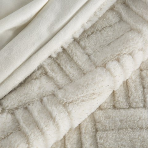 Weihnachtsdecke BLINK 3 150x200 Creme Golsd