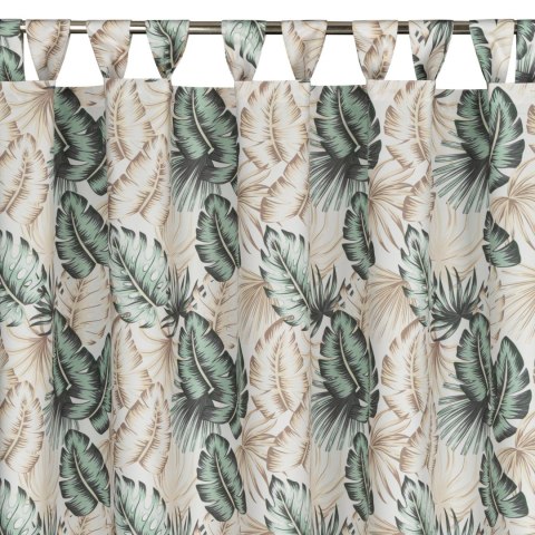 Wasserfester Terassenvorhang GARTEN 7 155X200 Schlaufen Klettverschluß