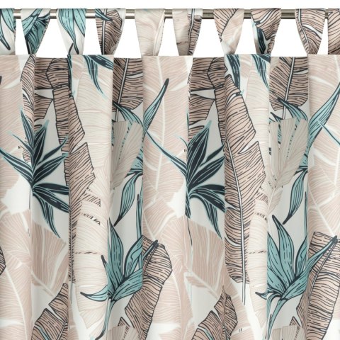 Wasserfester Terassenvorhang GARTEN 8 155X220 Schlaufen Klettverschluß