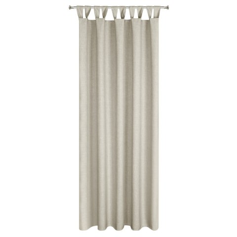 Wasserfester Terassenvorhang GARTEN Melange 155X220 Schlaufen Klettverschluß BE