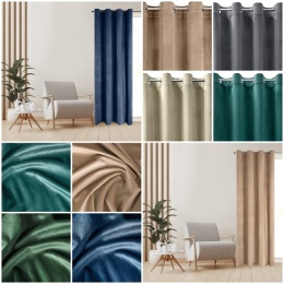 Set von 2 Vorhänge aus Samt
