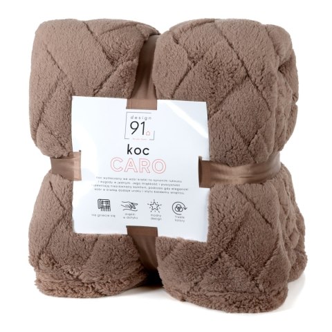 CARO DECKE 170X210 CM DUNKELBEIGE