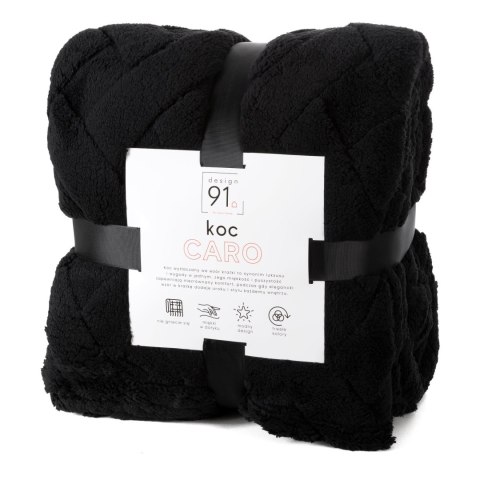 CARO DECKE 200X220 CM SCHWARZ