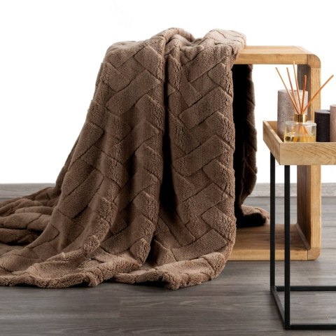 CARO DECKE 70X160 CM DUNKELBRAUN