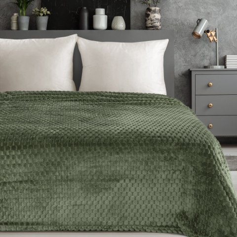 CINDY6 DECKE 150X200 CM DUNKELOLIV