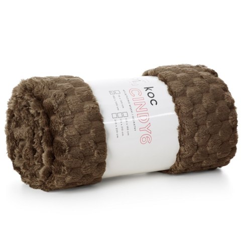 CINDY6 DECKE 170X210 CM DUNKELBRAUN