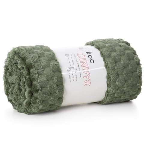 CINDY6 DECKE 70X160 CM DUNKELOLIV