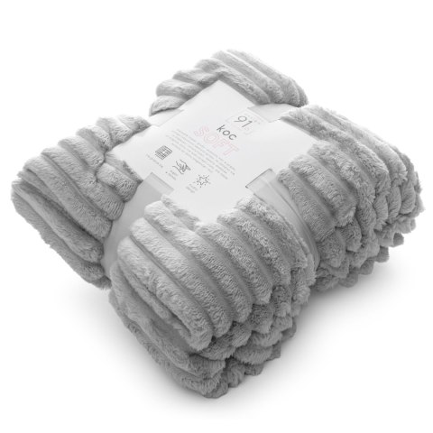 WEICHE DECKE 70X160 CM SILBER