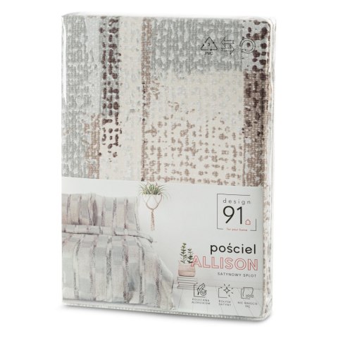 ALLISON BETTWÄSCHE 140X200 CM SILBER