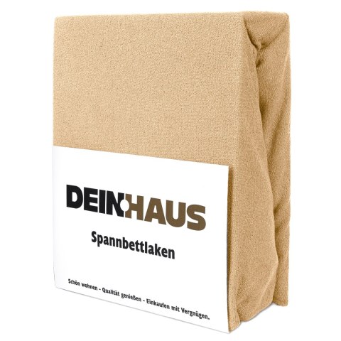 Spannbettlaken Frottee Beige 90x200