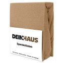 Spannbettlaken Frottee Dunkelbeige 100x200