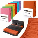 Spannbettlaken Frottee Orange 200x220