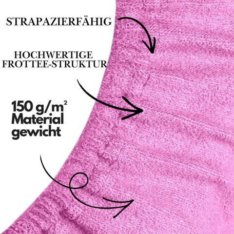 Spannbettlaken Frottee Rosa 160x200