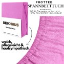 Spannbettlaken Frottee Rosa 180x200